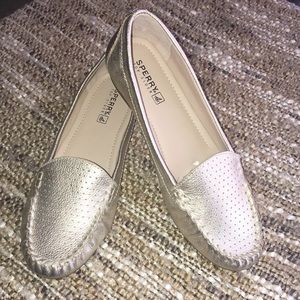Sperry Georgia Gold Loafer Leather Shoes EUC sz 7
